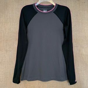 HIND Work-Out Shirt Reflective Gray Black Small